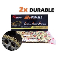 Gold Chain Motorcycle Racing Chain Rantai Motor 428Hx122L / 428Hx132L / 415Hx132L / 415Hx122L