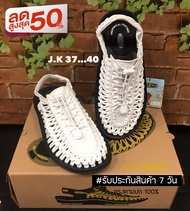 [ Me Style ] รองเท้าKEEN UNEEK   White/Black  รับประกันแท้ตรงปก100% รองเท้าแฟชั่น รองเท้าแตะชายหญิง White/Black 40