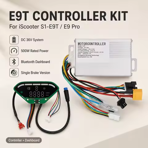 36V Controller Bluetooth Dashboard Board for iScooter S1-E9T E9 Pro Electric Scooter Single Brake Re