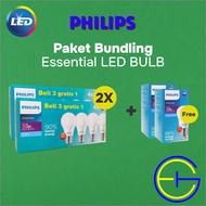 Package Of 2x LED Bulb Multipack 5W E27 Philips Free 2pcs