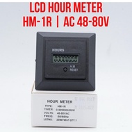 HM-1D LCD Hour Meter HM-1D-R AC 48V - 80V HourMeter 50/ 60Hz