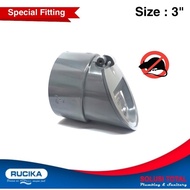 Back Flow Valve 3 Inch Fitting One Way Flow System Valve 3" Rucika