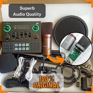 ✲Premium Quality v9 Live Sound Card with Bm800 Condenser Microphone Set 2022model