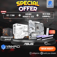 AMD COMBO Computer Set (R7 7700 + B850M AORUS ELITE WIFI6E ICE + Trident Z5 NEO RGB 6000MHz 32GB 16G