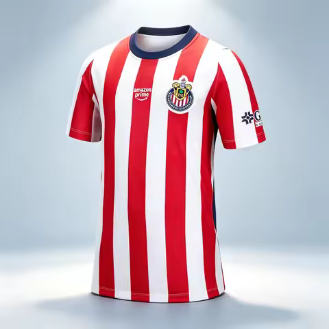 Chivas De Guadalajara Football Jersey Men's Women's Summer Sports Oversize T-shirt Breathable Quick 