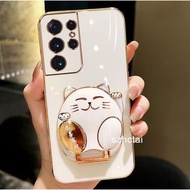 Phone Case samsung s23 ultra s23 plus s23 Phone Case Gong Xi Fa Cai Phone Case with Lucky Cat Holder