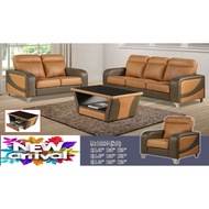 LX- 322, Contemporary Design, 1 + 2 + 3 CASA LEATHER SOFA SET Could Customize Pattern, Material & Co