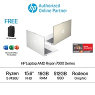 HP 15-fc0208AU /15-fc0209AU 15.6" FHD Laptop ( Ryzen 5 7430U, 16GB, 512GB SSD, ATI, W11, HS )