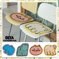 ** < Small Bus Made On The > With Invoice Japan Olya Foot Cushion/Chair Cushion Animal Cat Elephant 