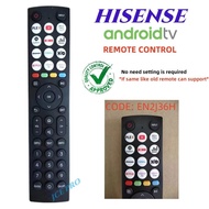 EN2J36H Hisense Android TV Remote Control (NO VOICE FUNCTION) 50E77HQ 55E77HQ 55E7HQ 55U8HQ 65U7HQ 6