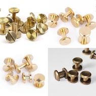 1pc Solid Brass Belt Rivet Chicago Screw [ CKFOO ]