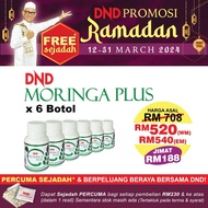 Ramadan - 6 Bottles Of DND MORINGA PLUS by Dr Noordin Darus. Moringa. Anti-enclosure. Mall20096085T. Free SEJADAH