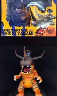 暴龍獸 & 八神太一 數碼暴龍 digimon 非megahouse