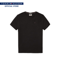 Tommy Hilfiger เสื้อยืด ผู้ชาย รุ่น MW0MW34899 BDS - สีดำ