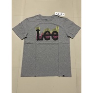 【New】Lee รุ่น LE 1034 สีดำและสีเทา เสื้อยืดคอกลมผู้ชาย เสื้อยืดแขนสั้น ใหม่ ของแท้%