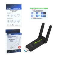 【การจัดส่งในพื้นที่】ตัวรับสัญวีอะแดญาณ WiFi อร์แล็ปท็อUSBญญ 1800Mbps ตัวรับสัาณ WIFI เหมาะสำหรับ ตัว