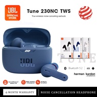 【6 Months Warranty】Original JBL Tune 230NC TWS True Wireless Earbuds Noise Cancelling Earbuds Built-in Microphone Bluetooth Earphones Sports Waterproof Earphones for IOS/Android Gaming Earbuds Bluetooth Power Bass JBL Earphones