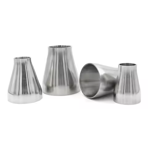 SS304 Stainless Steel Sanitary Concentric Reducer Welding 19 25 32 38 45 51 57 63 76 89 102mm Pipe F