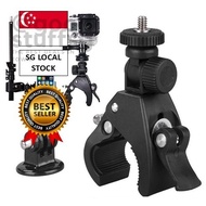 [SG FREE ]Metal Gopro Mount Bike Bicycle Motorcycle Handlebar Clamp for gopro Camera Mount Tripod Ad