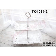 TK-1034-2 Cupcake stand cake tier rectangular dessert table (tk)