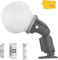 Godox ML-CD15 Diffusion Dome with 3 adapters, Flash Light Diffuser, Compatible for Godox V1 Series M