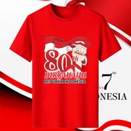 MERAH (8 MOTIFS) TSHIRT 17 AUGUST 2025 ADULT MEN WOMEN LATEST 17 AUGUST 2025 T-SHIRT/ RED FLAG 80 YE