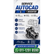 Service AutoCAD & Inventor Technical Drawing & 3D Model