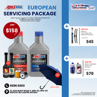 Car Servicing Package - AMSoil European Series 4 Quarts Fully Synthetic Engine Oil Service Package w
