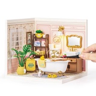 ROBOTIME DIY Miniature House Kit, Dollhouse Model Building Kit Birthday Creative Gifts for Adults, K