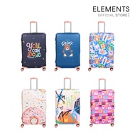 ELEMENTS Luggage Cover Nylon Fabric Lightweight Easy To Carry Foldable Roll Remove And Wear Waterpro