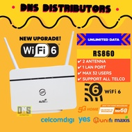 NEW WiFi 6 Modem Modified Unlimited Hotspot RS860 4G LTE Router MOD WiFi6 Powerful Fast Modem