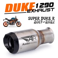 Motorcycle exhaust for KTM 1290 Superduke R 1290 Super Duke R 1290sdr 2017-2021 Middle Link Pipe Muf