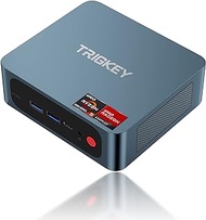 TRIGKEY Mini PC Ryzen 7 S5 5700U(8 Cores, 16 Threads) Mini Computer 32GB DDR4 500GB M.2 NVME(Max 3000MB/S) SSD Gaming S5 Mini Computer OS Pro. Wi-Fi 6/Bluetooth 5.2/4K@60Hz/HDMI+DP/USB 3.0 Micro PC