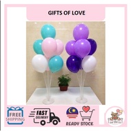 7 flower Clear Plastic Ballon Stand balloon Stick Table Floating