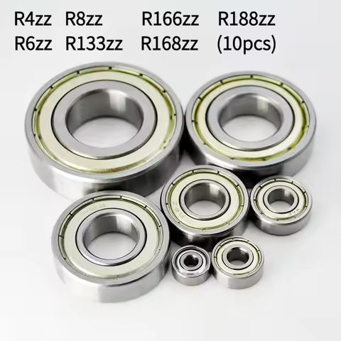 10pcs R4ZZ R6ZZ R8ZZ R133 R166 R168 R188 ZZ Sealed Miniature Ball Bearings