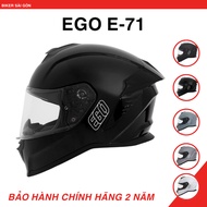 EGO E-71 Fullface Helmet One Goggles - Biker