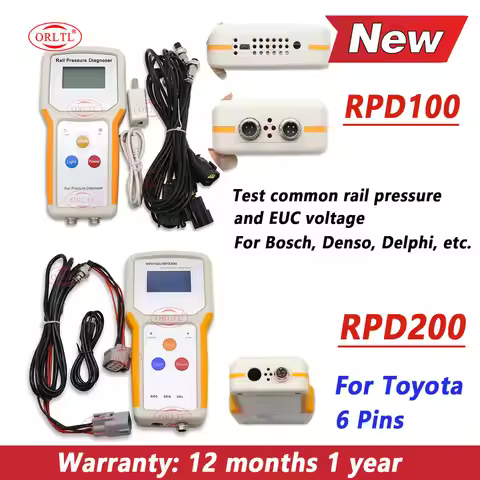 RPD100 RPD200 ECU Common Rail Pressure Diagnoser Tester for Bosch Delphi Denso Sensor Pressure Senso