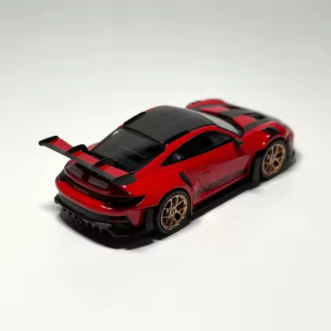 Mini GT 1:64 911 (992) GT3 RS Weissach Package Guards Red #1060 (RHD) Diecast Model Car Alloy