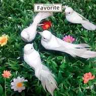 FAVORITEGOODS Emulation Dove Bird Ornament Vivid Artificial Foam Fake Dove