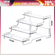 Acrylic riser shelf Ladder Display Rack Acrylic Figure Display Stand Hand-Made Model Display Stand A