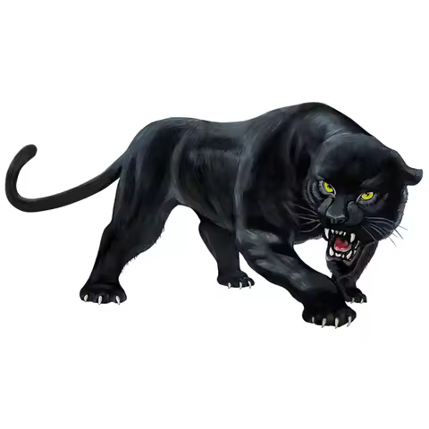 Car Sticker Animal Black Panther Roaring Colorful Funny and Decals Auto Styling Removable Waterproof