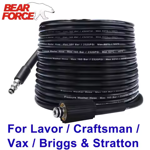 10m * 160 bar High Pressure Water Cleaning Hose for Lavor Bauker VAX Craftsman Briggs & Stratton Ole