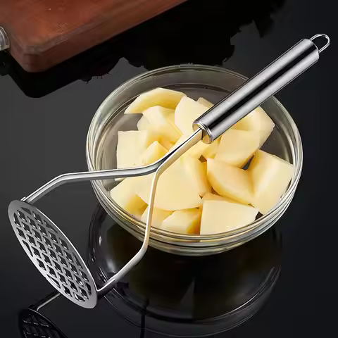 Stainless Steel Potato Masher Manual Avocado Pumpkin Sweet Potato Masher Kitchen Gadget Creative Veg
