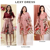 BATIK DRESS Wanita BATIK/ Wanita MODERN BATIK DRESS/ JUMBO BATIK DRESS/ JUMBO KEBAYA/ LEXY/ dress ba