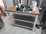 急走ikea stenstorp實木工作桌廚房中島