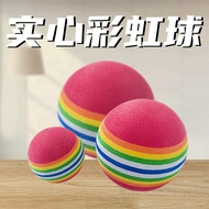 Bola pelangi diperbuat daripada busa EVA, bola berwarna-warni, bola mainan hiburan sendiri untuk kuc