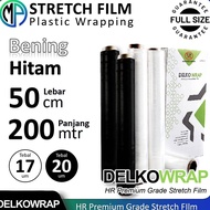 HITAM Best Qcl Plastic Wrapping Wrap Stretch Film Clear And Black Color 5cm x 2meter Brand Buttonscarveswrap SNI