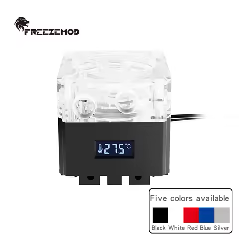 FREEZEMOD Compute cooling pc water cooler mute pump PWM intelligent flow 800L/H VA LCD temperature s