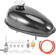 Upgrade Metal Fuel Gas Tank with Petcock Cap for 49cc 50cc 60cc 66cc 80cc Engine Motorized Bicycle B