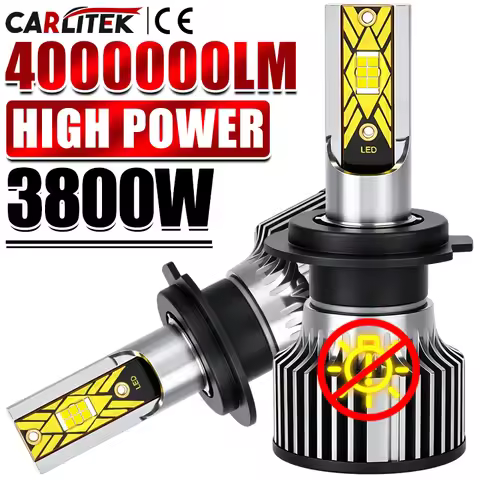 3800W H7 H4 H8 H11 LED Light H4 H7 LED Car Headlight Bulb 9005 HB3 9006 HB4 LED Fog Auto Lamp 6000K 